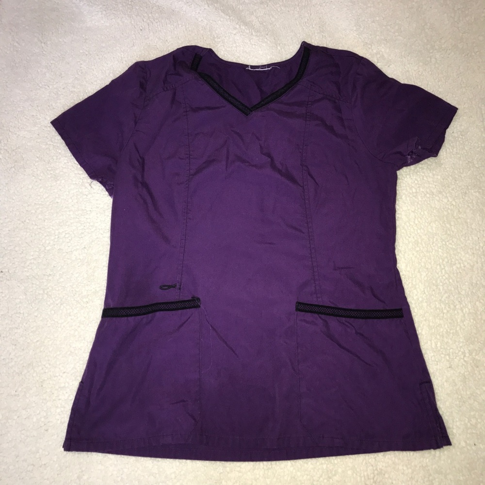 Purple scrub top